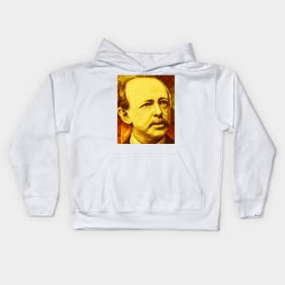 Horatio Alger Golden Portrait | Horatio Alger Artwork 11 Kids Hoodie